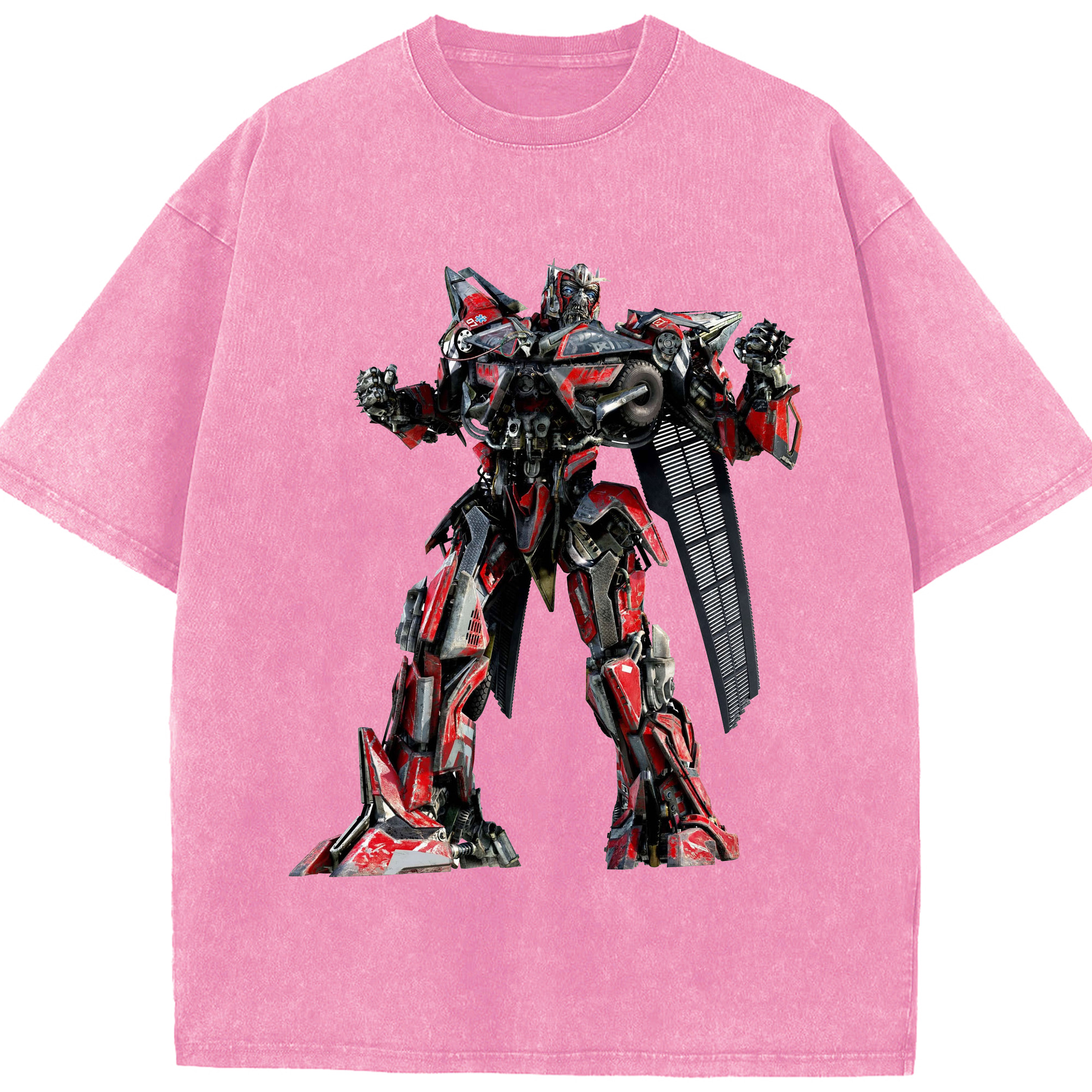 （画像用）  綿100% ヴィンテージ風 半袖Tシャツ（フロントプリント）